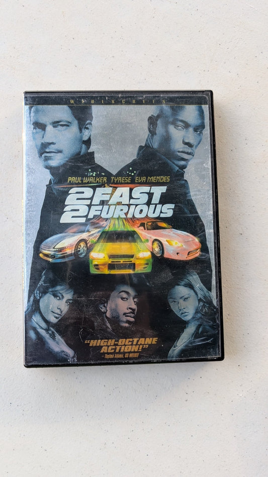 2 FAST 2 FURIOUS 2003 STREET RACING MOVIE DVD PAUL WALKER, TYRESE, EVA MENDEZ