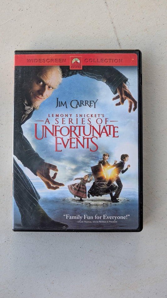 A Series of Unfortunate Events DVD (2004, WideScreen) Jim Carrey