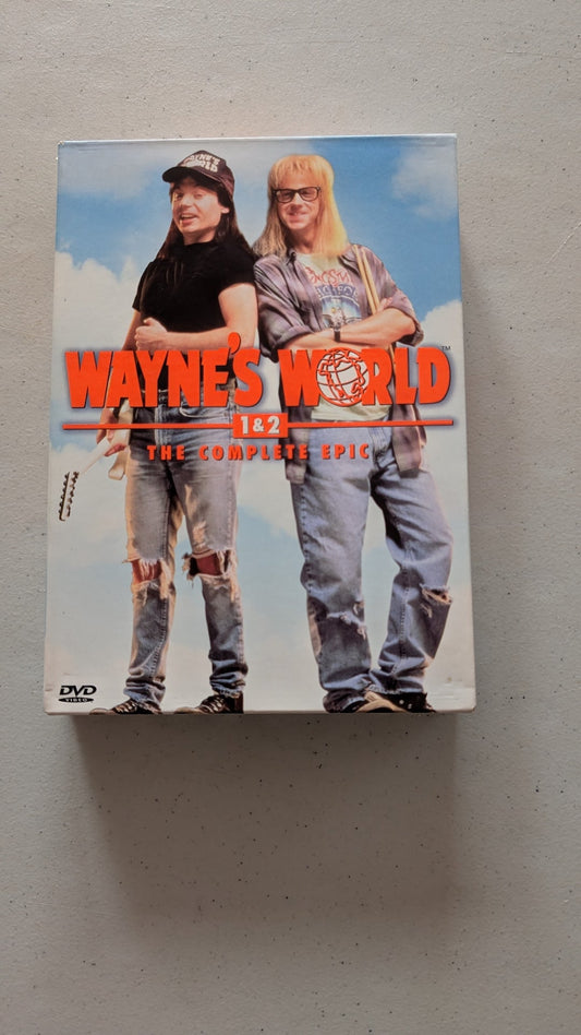 WAYNE'S WORLD 1 & 2: THE COMPLETE EPIC (DVD, 1992, 1993, PG-13)