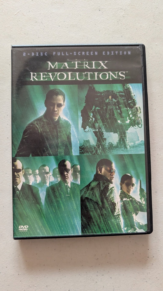 THE MATRIX REVOLUTIONS (DVD, 2003, R) KEANU REEVES, LAURENCE FISHBURNE, CARRIE-ANNE MOSS
