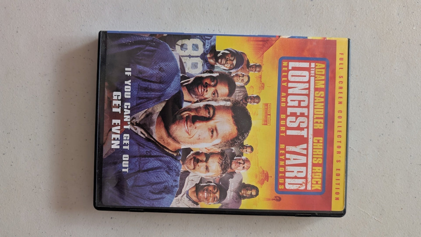 THE LONGEST YARD (DVD, 2005, PG-13) ADAM SANDLER, CHRIS ROCK, NELLY, BURT REYNOLDS