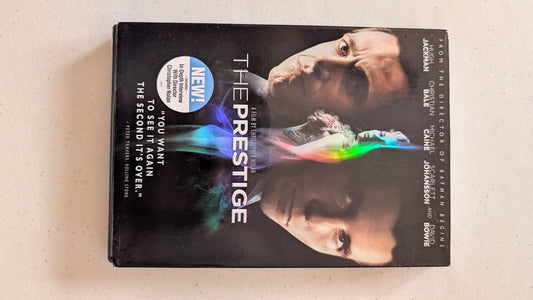 THE PRESTIGE (DVD, 2006, PG-13) HUGH JACKMAN, CHRISTIAN BALE, MICHAEL CAINE, SCARLETT JOHANSSON, DAVID BOWIE