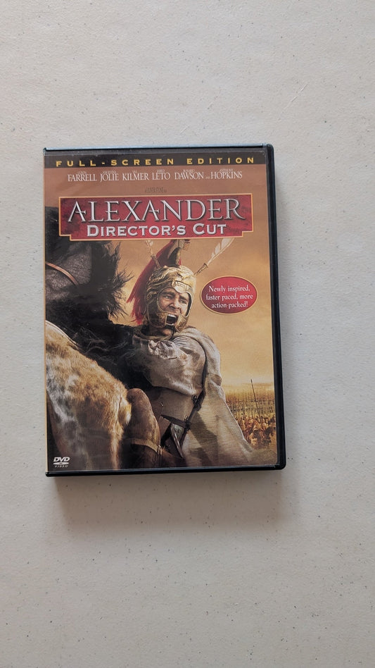 ALEXANDER: DIRECTOR'S CUT (DVD, 2004, UNRATED) FARRELL, JOLIE, KILMER, LETO, DAWSON, HOPKINS