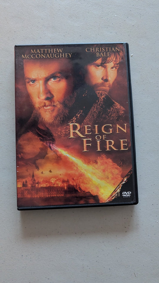 REIGN OF FIRE (DVD, 2002, PG-13) MATTHEW MCCONAUGHEY, CHRISTIAN BALE