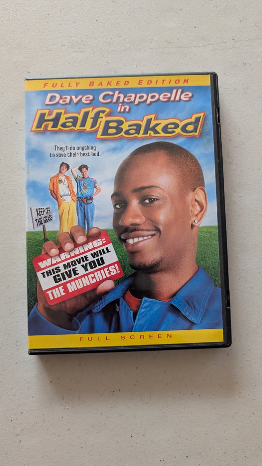HALF BAKED (DVD, 1998, R) DAVE CHAPPELLE, GUILLERMO DIAZ, JIM BREUER, HARLAND WILLIAMS