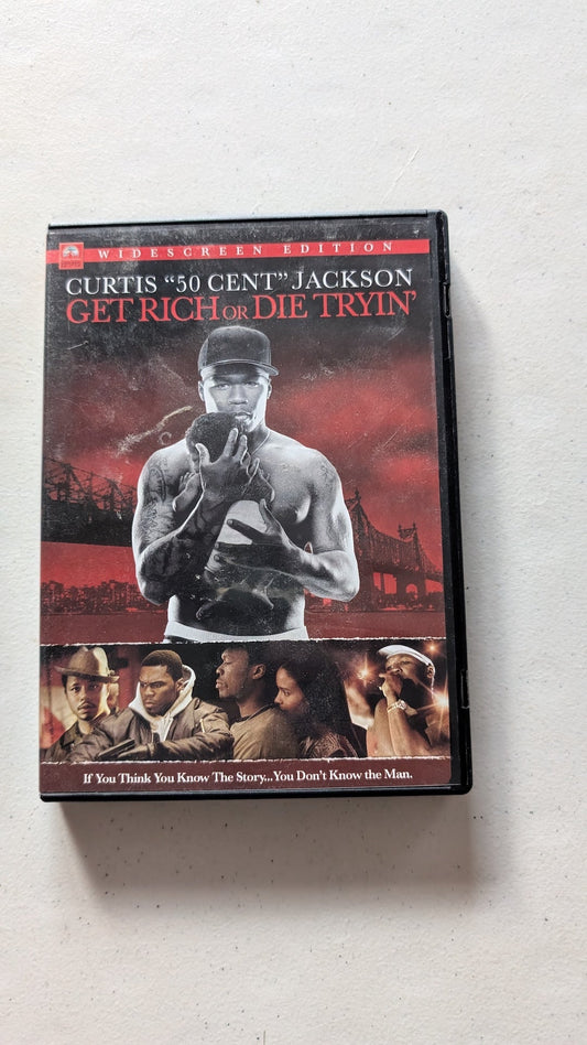 Get Rich or Die Tryin' (DVD, 2005, R) Curtis 50 Cent Jackson