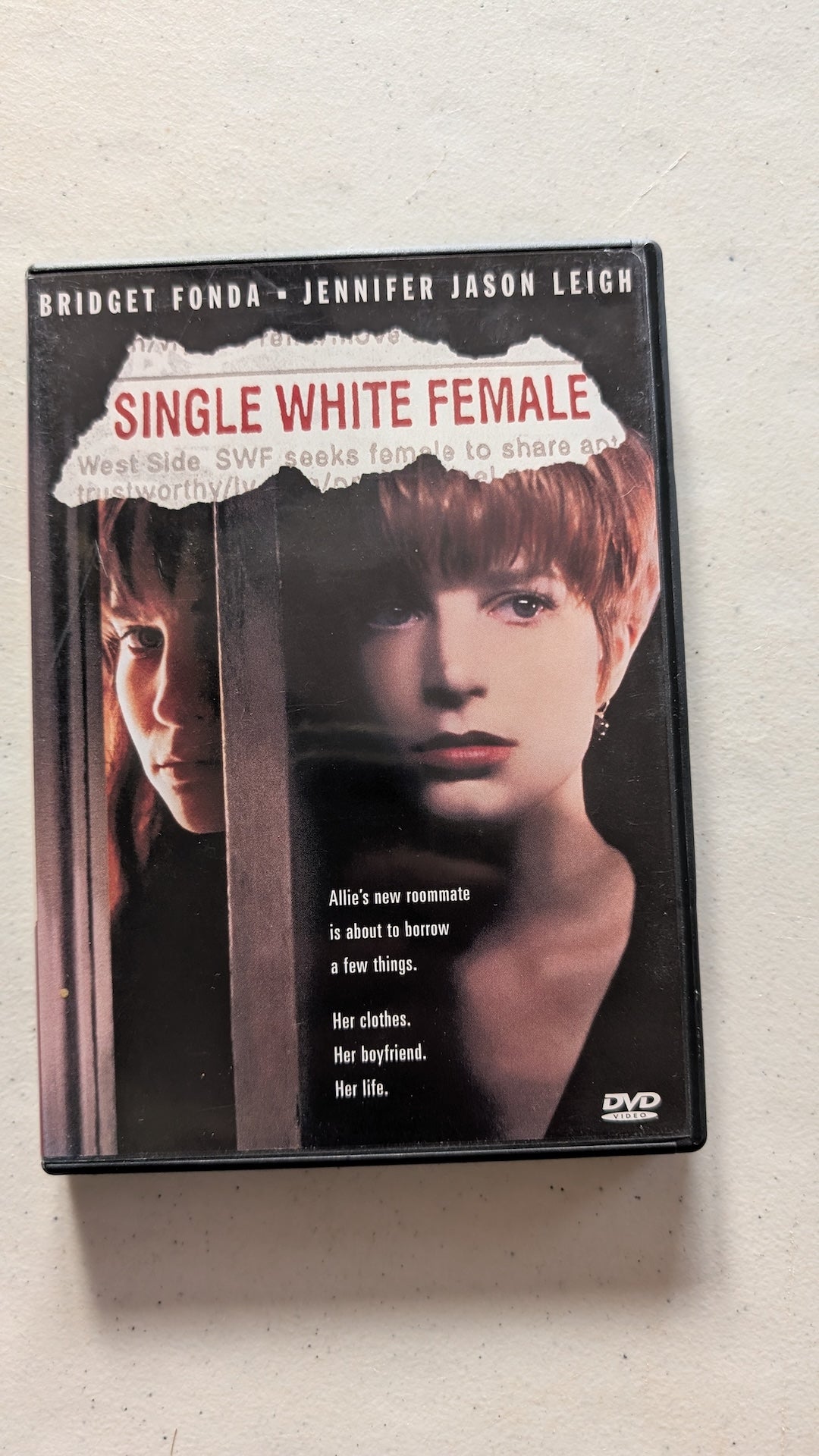 SINGLE WHITE FEMALE (DVD, 1992, R) BRIDGET FONDA, JENNIFER JASON LEIGH