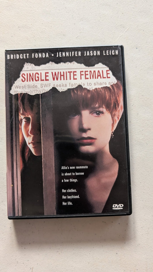SINGLE WHITE FEMALE (DVD, 1992, R) BRIDGET FONDA, JENNIFER JASON LEIGH