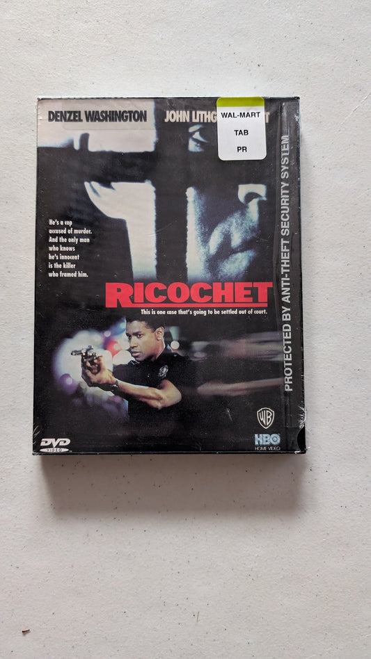 RICOCHET (DVD, 1991, R) DENZEL WASHINGTON, JOHN LITHGOW
