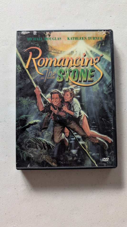 ROMANCING THE STONE (DVD, 1984, PG) MICHAEL DOUGLAS, KATHLEEN TURNER