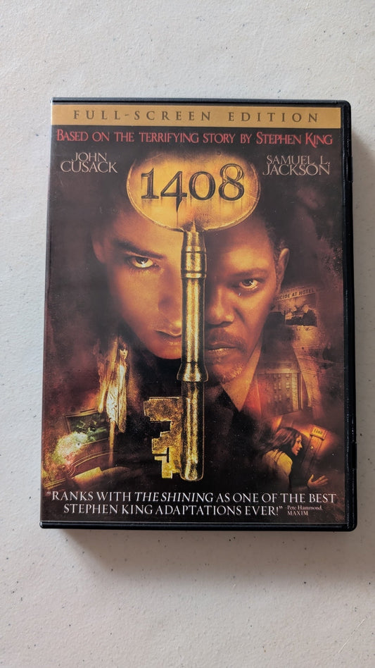 1408 (DVD, 2007, PG-13) John Cusack, Samuel L. Jackson
