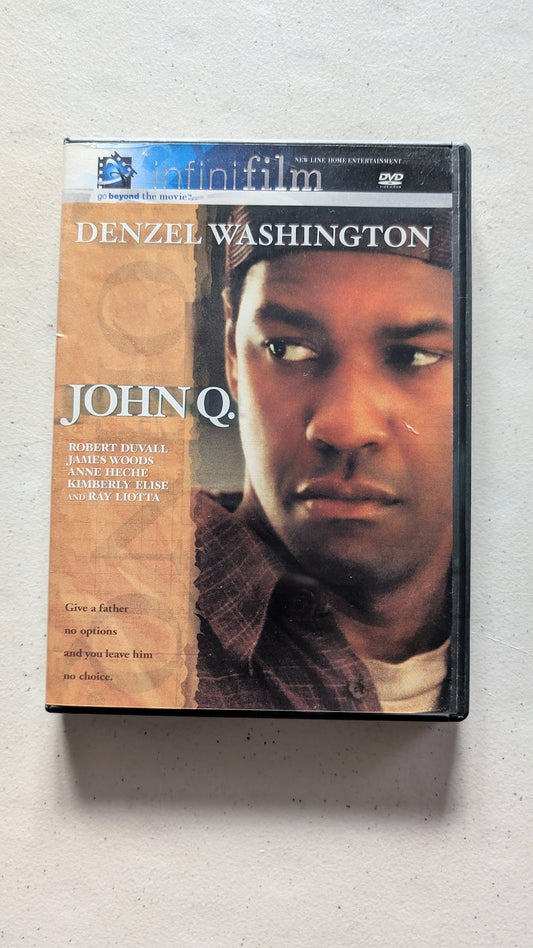 JOHN Q. (DVD, 2002, PG-13) DENZEL WASHINGTON, ROBERT DUVALL, JAMES WOODS, ANNE HECHE, KIMBERLY ELISE, RAY LIOTTA