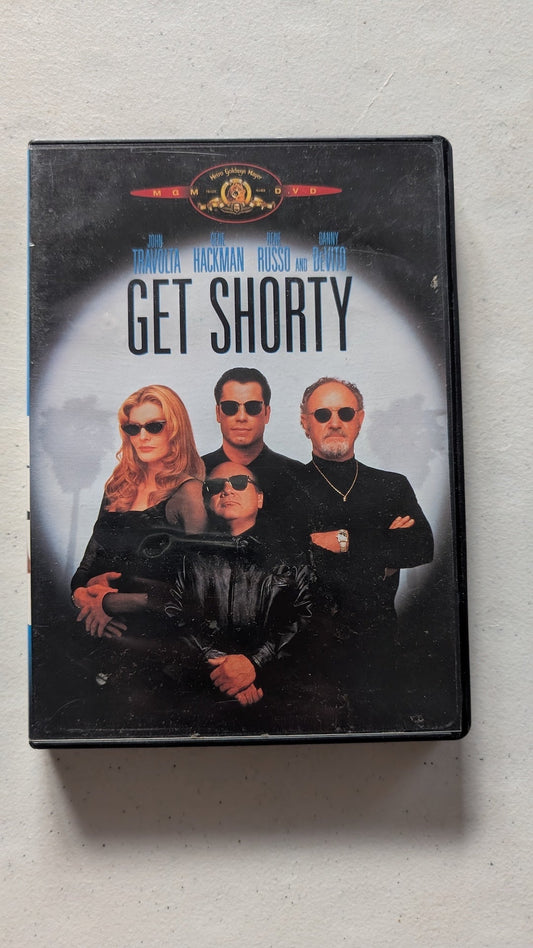 GET SHORTY (DVD, 1995, R) JOHN TRAVOLTA, GENE HACKMAN, RENE RUSSO, DANNY DEVITO