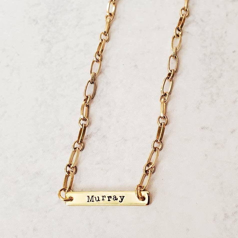 PAPERCLIP CHAIN CUSTOM NAME NECKLACE