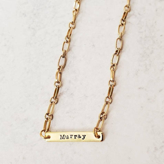 PAPERCLIP CHAIN CUSTOM NAME NECKLACE