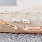 PERSONALIZED BAR NECKLACE
