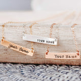 PERSONALIZED BAR NECKLACE