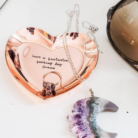 PERSONALIZED HEART TRINKET DISH