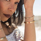 PERSONALIZED HEBREW STACKING CUFF BRACELET