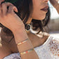 PERSONALIZED HEBREW STACKING CUFF BRACELET