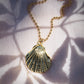 STATEMENT LARGE GOLD SEASHELL NECKLACE - KAIAPO
