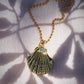 STATEMENT LARGE GOLD SEASHELL NECKLACE - KAIAPO