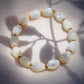 STRETCHY MOTHER OF PEARL PIKAKE BRACELET - ANELA