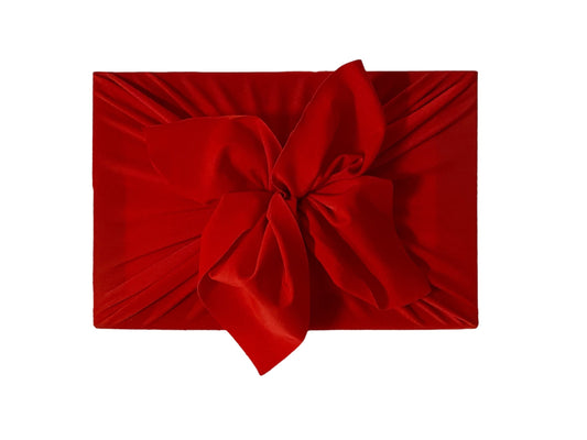 SMALL REUSABLE CLOTH FUROSHIKI GIFT WRAP | BRIGHT RED