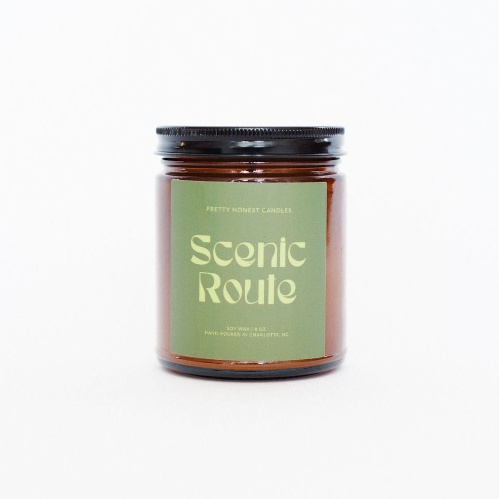 EUCALYPTUS AND PINE CANDLE: SCENIC ROUTE CANDLE