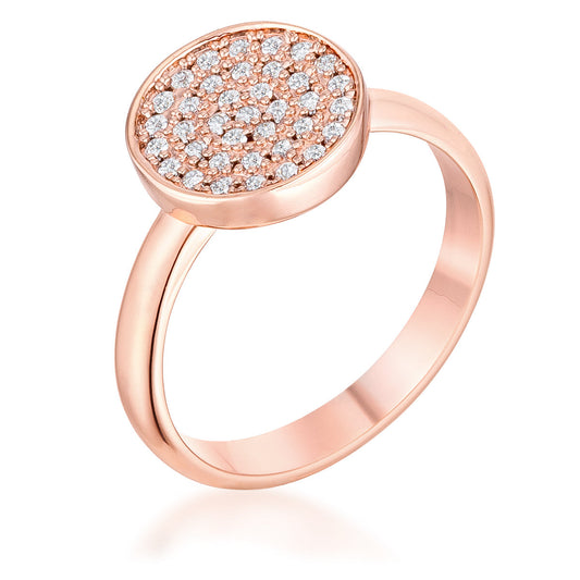 0.2CT CZ PAVE CIRCLE RING
