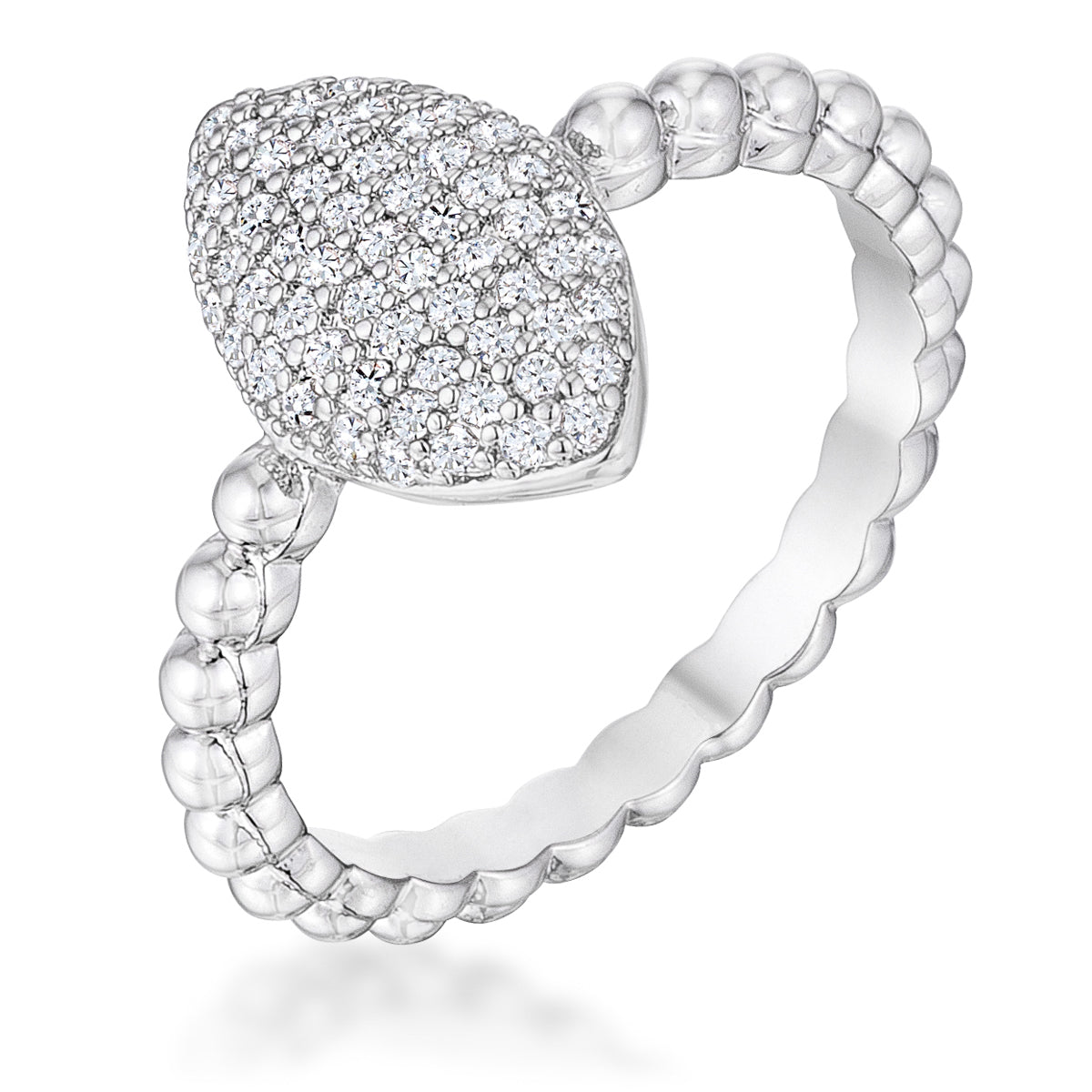 .3CT BEAUTIFUL OVAL-DESIGNED RING WITH CZ