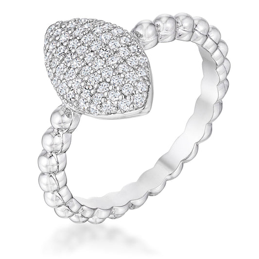 .3CT BEAUTIFUL OVAL-DESIGNED RING WITH CZ