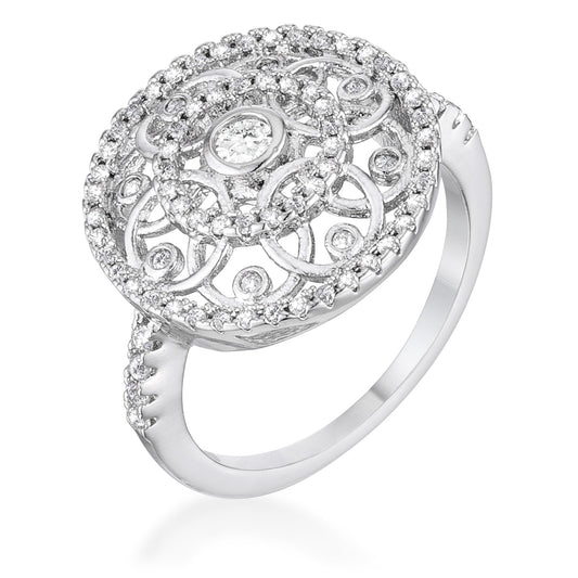 .5 CT INTERLOCKING CIRCLES RING WITH CZ
