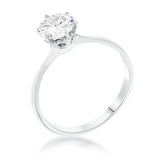 1 CARAT SINGLE STONE CZ CLASSIC SOLITAIRE RING
