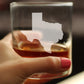 TEXAS STATE OUTLINE WHISKEY ROCKS GLASS - STATE THEMED DRINKING DECOR AND GIFTS FOR TEXAN WOMEN & MEN - 10.25 OZ WHISKY TUMBLER GLASSES
