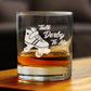 TALK DERBY TO ME - WHISKEY ROCKS GLASS GIFTS - FUNNY ROLLERBLADING GIFTS AND DECOR FOR MEN & WOMEN - 10.25 OZ GLASSES