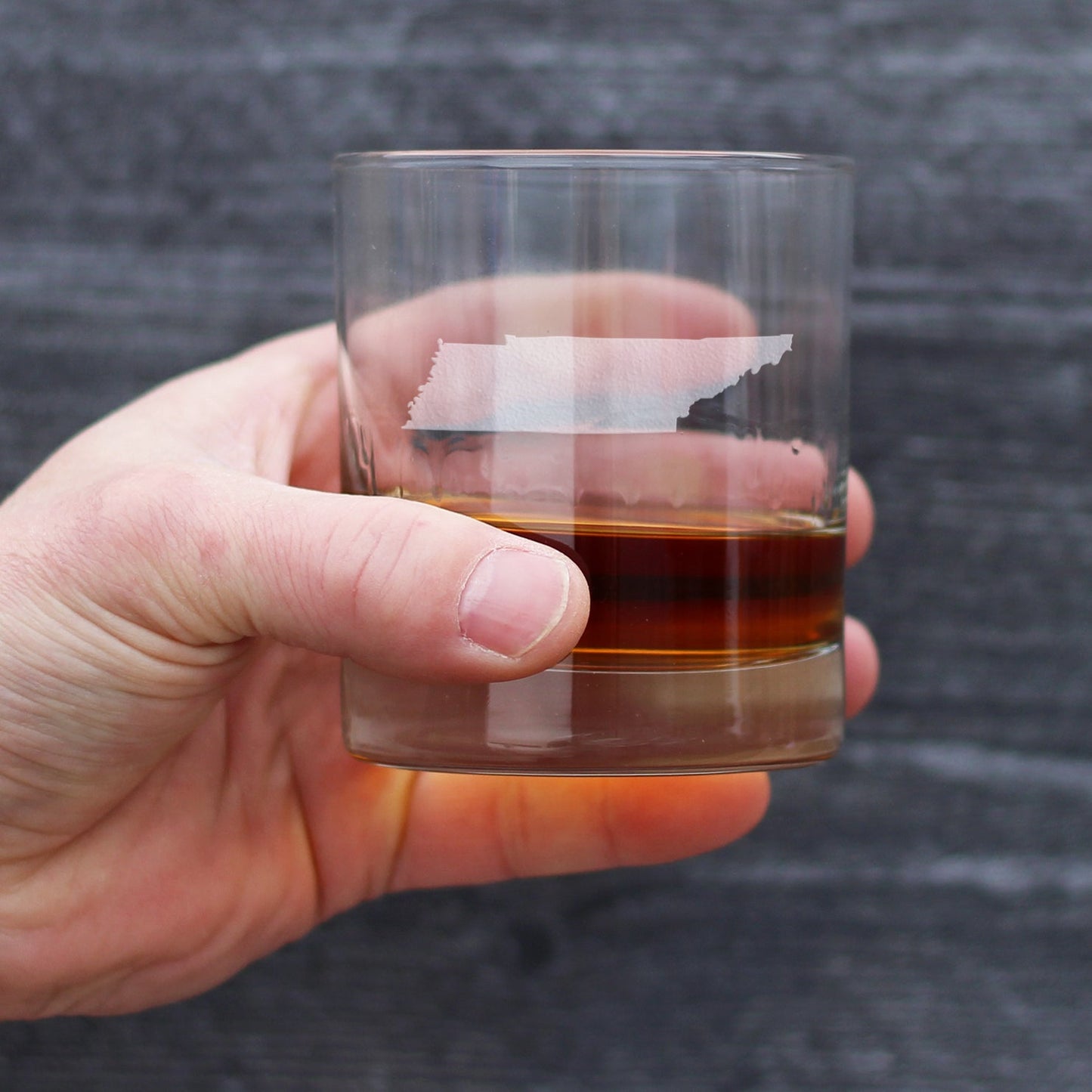 TENNESSEE STATE OUTLINE WHISKEY ROCKS GLASS - STATE THEMED DRINKING DECOR AND GIFTS FOR TENNESSEEAN WOMEN & MEN - 10.25 OZ WHISKY TUMBLER GLASSES