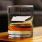 TENNESSEE STATE OUTLINE WHISKEY ROCKS GLASS - STATE THEMED DRINKING DECOR AND GIFTS FOR TENNESSEEAN WOMEN & MEN - 10.25 OZ WHISKY TUMBLER GLASSES