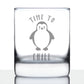 TIME TO CHILL - FUNNY CUTE PENGUIN THEMED GIFTS AND DECOR FOR MEN & WOMEN - FUN WHISKY DRINKING TUMBLER DÉCOR