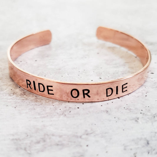RIDE OR DIE CUFF BRACELET