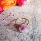 RAW PURPLE AMETHYST WIRE WRAPPED STATEMENT RING