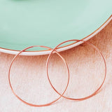 ROSE GOLD HOOP EARRINGS