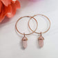 ROSE GOLD PETITE SPIKES ENDLESS HOOP EARRINGS