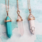 ROSE GOLD SPIKE LAYERING NECKLACE
