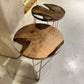 ROUND SIDE - END - ACCENT TABLE WITH STRAIGHT EDGE | VORONOI