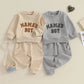 TODDLER BABY BOY 2PCS FALL WINTER OUTFITS LONG SLEEVE LETTER MAMA'S BOY CREWNECK TOP JOGGER PANTS SET