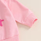 TODDLER KIDS GIRLS BIG SISTER LONG SLEEVE CREWNECK LETTER EMBROIDERY LOOSE FIT PULLOVER TOP
