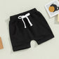 TODDLER BABY KIDS BOYS 3PCS SET SHORTS SOLID COLORS