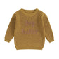 TODDLER KIDS BOYS SWEATERS COTTON LONG SLEEVE LETTER EMBROIDERY BIG BROTHER PULLOVER LOOSE KNITWEAR TOP