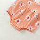 TODDLER BABY GIRL JUMPSUIT SET SUMMER FLORAL PRINT TIE TANK ROMPER STRETCH HEADBAND OUTFIT